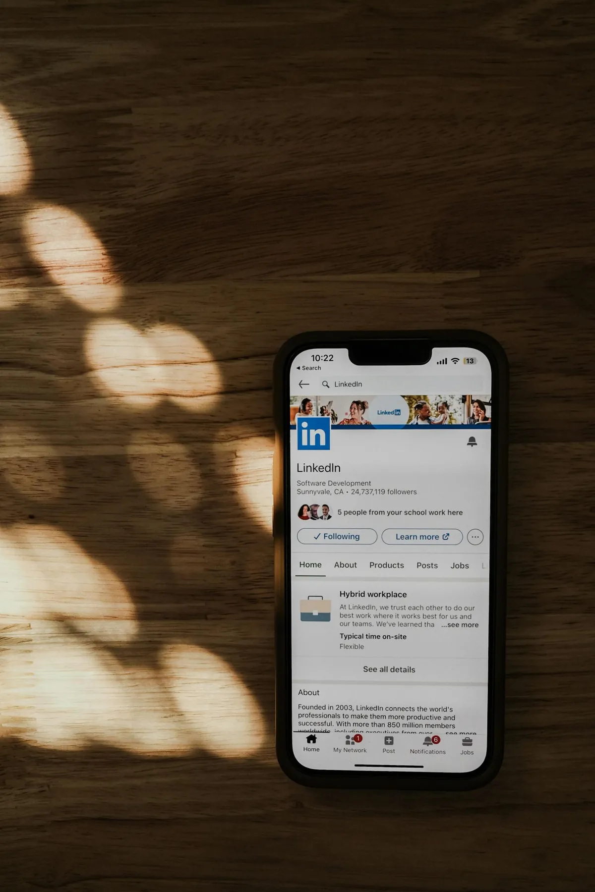 LinkedIn message outreach screen smartphone