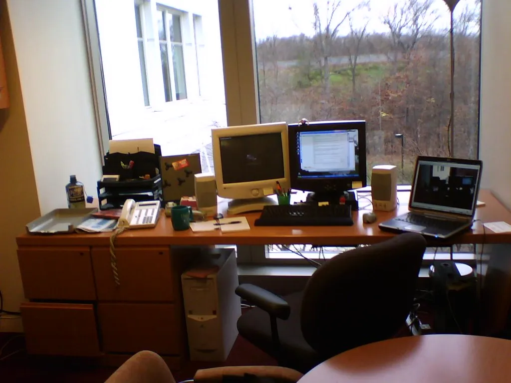 procrastinating at desk
